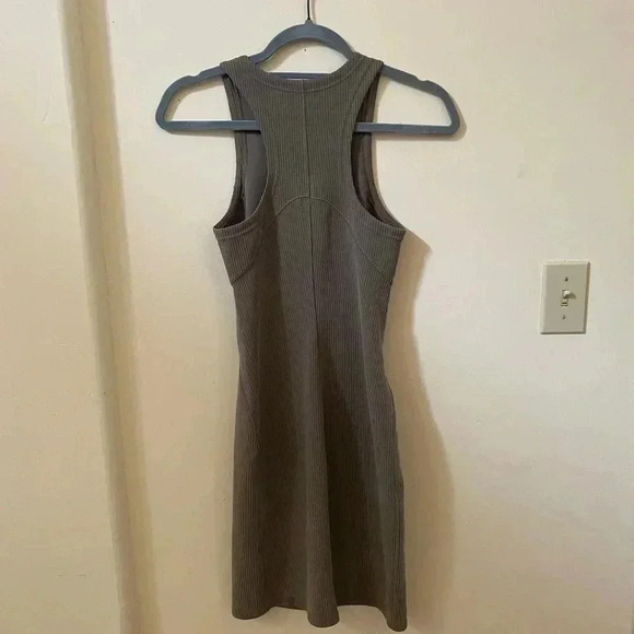 LULULEMON RIBBED SOFTSTREME SLIM FIT TANK ATHLETIC TENNIS DRESS IN NOMAD SIZE 2 - Picture 7 of 11